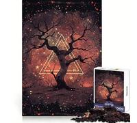 Starry Wisdom Tree Jigsaw Puzzles 1000 Pieces for Teenagers Smart Toy Home Pastime Accurate Cut Thoughtful Gift 38x52cm