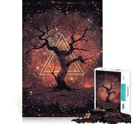 Starry Wisdom Tree Jigsaw Puzzles 1000 Pieces for Teenagers Smart Toy Home Pastime Accurate Cut Thoughtful Gift 38x52cm