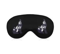 Starry Wolf Soft Eye Mask Cover Effective Shading Blindfold Comfort Sleep Mask with Elastic Adjustable Strap