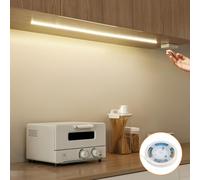 StarryEver COB LED Strip Battery, 1M 320 LED Strip with Battery 90+ Color Rendering Efficiency, 4000K Neutral White Self-Adhesive Light Strip for Cabinets, Stairs, Beds under the Kitchen Cabinet