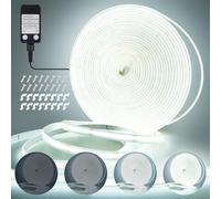 StarryEver LED Strip Lights Plug in Outdoor, 10M 3200 LEDs Dimmable Rope Light Strips with Self-Adhesive Timer Cuttable for House Trees Garden Decor(Cool White 6000K)