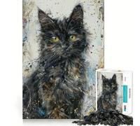 StarryEyed Kitten 1000 Piece Jigsaw Puzzles for Adults Teenagers Memory Upgrade Light Relax Sharp Cut Lovely Gift 50x75cm