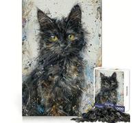 StarryEyed Kitten 1000 Piece Jigsaw Puzzles for Adults Teenagers Memory Upgrade Light Relax Sharp Cut Lovely Gift 50x75cm