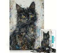 StarryEyed Kitten Jigsaw Puzzles 1000 Piece for Teenagers Wise Think Toy Peaceful Fun Tight Cut 38x52cm