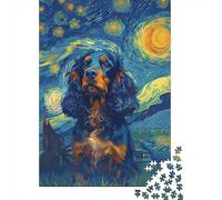 Starrynight Cocker Spaniel Adult 1000-Piece Jigsaw Puzzle, 52x38cm/1000pcs, for Progress Whenever Time Allows; White Cardboard for Simple Sorting