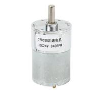 Starrypxl 340RPM DC Gear Motor High Torsion Adjustable Speed Brass Coil Micro Speed Reduction Geared Motor DC24V