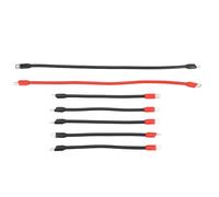 Starrypxl 7Pcs 4 Gauge Pure Copper Cart Battery Cables Heavy Duty Lugs DC AC 36V 48V Wiring Kit Durable Reliable Performance (Paquete 1)