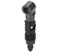Starrypxl Brake Line Quick Release Connect Adapter Fitting Curved Universal Oil Fuel Fluid Hose Red Durable Efficient Design for Automotive and Mechanical Applications (Negro)