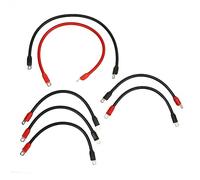 Starrypxl Cart Battery Cable Pure Copper 4AWG Wiring Kit High Current Capacity Durable Material for EZGO TXT 36V 48V 1994 and Up 7 Pcs Set