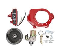Starrypxl Electric Start Kit Smoother Start Switch Starter Motor Ignition Flywheel Cover GX160 GX200 5.5HP 6.5HP 4 Stroke Engines Reliable Performance Easy Installation Ideal for