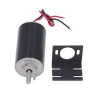 Starrypxl High Speed Motor 50W 24V 6000rpm Micro Adjustable Speed Control CW CCW Large Torsion No Noise Bracket Ideal Industrial Automation Robotics (24V 6000 rpm con soporte)