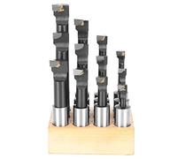 Starrypxl High Speed Steel 12Pcs 3/4in F1 Type CNC Lathe Tool Holding Set Durable Boring Bar Base Precision Machining