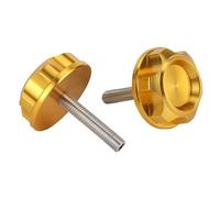 Starrypxl Motorcycle Handlebar CNC Screw Plug Aluminium Alloy Z50J Monkey DAX CT70 Z50R 50 2pcs Gold Durable Stylish Design Ideal Customization (Gold)