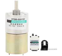 Starrypxl Reduction Motor Mini Low Speed XD 37GB52050rpm CW CCW Bracket CNC Machine Tool Precision Control Durable Design (5 rpm/min)