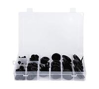 Starrypxl Rubber Grommet Sealing Gasket Rings 130pcs 6 50mm 0.2 2in Assortment Protective Durable for Wire Cable Management