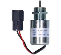 Starrypxl Solenoid Valve Fuel Shut Off A036 3175 24V Steel Excavator Accessories Durable Efficient Control System (24 V)