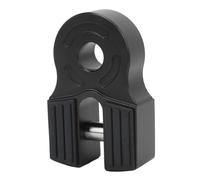 Starrypxl Winch Shackle Mount 30000Lbs Iron Pin Rubber Guard Universal ATV Pickup Soft Shackle D Ring Black Heavy Duty Durable Offroad Recovery Accessory (Black)