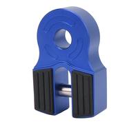 Starrypxl Winch Shackle Mount 30000Lbs Iron Pin Rubber Guard Universal ATV Pickup Soft Shackle D Ring Black Heavy Duty Durable Offroad Recovery Accessory (Blue)