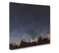 Stars Above the Tree in South Korea Canvas Print | Gallery Wrapped 30mm Frame Wall Art | 14x14 inches | Ready to Hang | Modern Space Picture | Living Room Bedroom Lounge Office