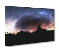 Stars Above Utah Canvas Print | Gallery Wrapped 30mm Frame Wall Art | 20x14 inches | Ready to Hang | Abstract Space Picture | Living Room Bedroom Lounge Office