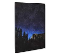Stars Above Yosemite Canvas Print | Gallery Wrapped 30mm Frame Wall Art | 30x20 inches | Ready to Hang | Abstract Space Picture | Living Room Bedroom Lounge Office