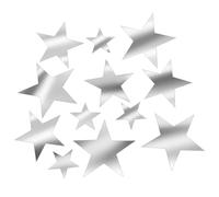 Stars Acrylic Mirror Wall Stickers, 40 PCS Removable Star Room Decor Stars Stickers with Adhesive Art Decal Silver Wall Decor Star Mirror Sticker Wall-Stickers Decors for Home Bedroom DIY