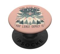 Stars Align When you Least Expect it Cozy Pastel PopSockets Adhesive PopGrip