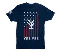 Stars and Bars Tee, Navy, Medium