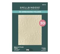 Stars and Fronds Frame 3D Embossing Folder from The Starry Holiday Collection by Dina Wakley