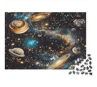 Stars And Galaxies Jigsaws 1000 Pieces for Adults with Precision Cut Centenary Jigsaws As A Stress Relief Puzzle for Fun Activity for Home 38x26cm/1000pcs