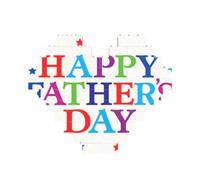 Stars and Happy Fathers Day Printed Jigsaw Puzzle 10.8x12.8 CM, Heart-Shaped Puzzle Challenging Game for Adults, Fun Decorative Wall Decor