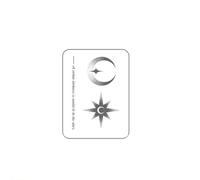 Stars And Moon Temporary Tattoo Lasts To 15 Days Waterproof Semi Permanent Sticker Fake Tattoos