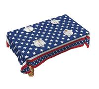 Stars And Stripe Table Covers Waterproofs Easy To Clean Kitchen Dining Decoration Table Cloth For Holiday Parties Indoor Outdoor Tablecloth