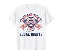 Stars And Stripes And Equal Rights Patriotic Pride Statement T-Shirt