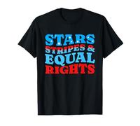 Stars and Stripes and Equal Women Rights Patriotic Equality T-Shirt