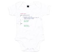 Stars and Stripes Baby Logic Hungry Diaper Changing Sleeping Baby Schedule Coding Funny Baby Onesie Romper(White, 3/6 Months)
