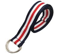 Stars and Stripes Bee Belt For Women D Ring buckle Canvas belt men Web Belts plus size red pink white CHIC gift american style (1pcs,D-BLUE RED)