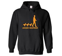 Stars and Stripes Chicken Whisperer Classic Unisex Kids Funny Pullover Hoodie (2XS, Black, 9_11 Years)