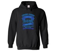 Stars and Stripes Curious Enough To Take it Apart Classic Unisex Adults Pullover Hoodie For Mechanics (M, Black)