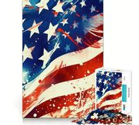 Stars And Stripes Forever Jigsaw Puzzle for Adults 1000 Pieces Mind Exercise Toy Together Fun Precision Cut Unique Gift 38x26cm
