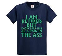 Stars and Stripes I Am Retired But I Work Part-Time As A Pain in The Ass Classic Unisex Adults T-Shirt for Employees