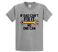 Stars and Stripes If My Dad Can't Fix It No One Can Classic Unisex Adults T-Shirt for Mechanic Dads