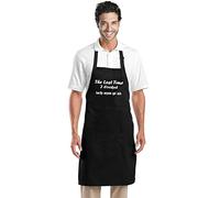 Stars and Stripes Last time I cooked no one got sick funny apron, BREAKING cooking chef apron NOVELTY APRONS plain long length pocket aprons