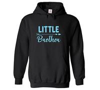 Stars and Stripes Little Brother Family Mens Boys Adults Pullover Hoodie (XL, Black)