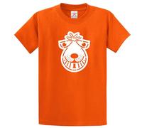 Stars and Stripes Old School Space Hopper 70s Nostalgia Funny Bouncing Ball Childhood T-Shirt(XXL, Orange)