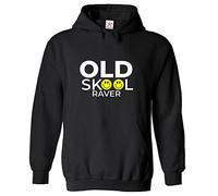Stars and Stripes Old Skool Raver Unisex Classic Kids Pullover Hooded Jacket (4XS, Black, 5_6 Years)