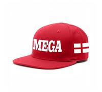 Stars and Stripes Patriotic MEGA Make England Great Again Union Jack Flag British 5-Panel Snapback Cap(Red, OS)