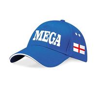 Stars and Stripes Patriotic MEGA Make England Great Again Union Jack Flag British Rip-Strip™ Cap(Bright Royal/White, OS)