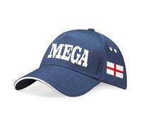 Stars and Stripes Patriotic MEGA Make England Great Again Union Jack Flag British Rip-Strip™ Cap(Navy/Putty, OS)