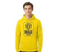 Stars and Stripes Personalised Hoodie - Custom Name Text Winter Casual Jumper - Workplace Office Logo Mens Pullover Hooded Sweatshirt